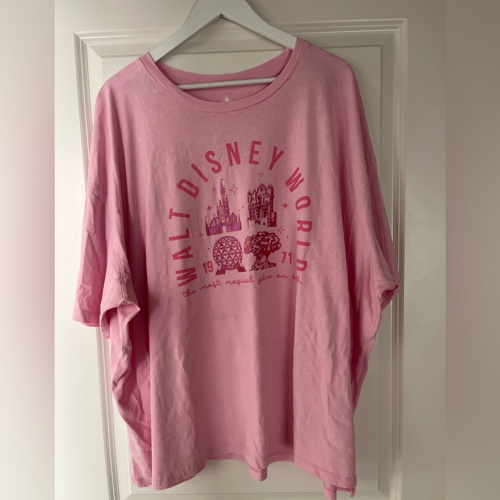 Disney Pink Short Sleeve Walt Disney World Graphic Tee